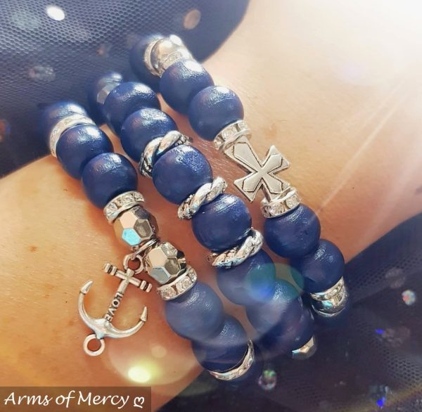 Blessed in Blue Bracelets © Arms of Mercy NPC