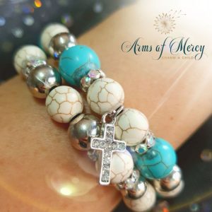 Turquoise Marble Bead Bracelets