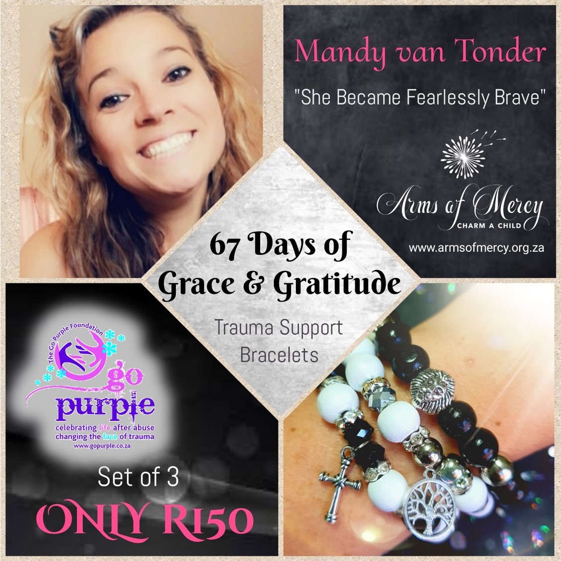 67 Days for Mandy van Tonder - Bracelets © Arms of Mercy NPC