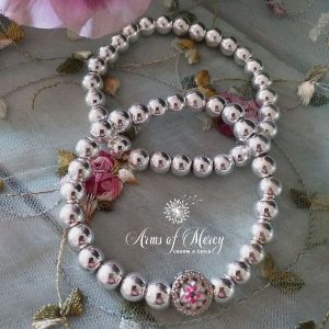 Silver Electroplated Beads Bracelet Set