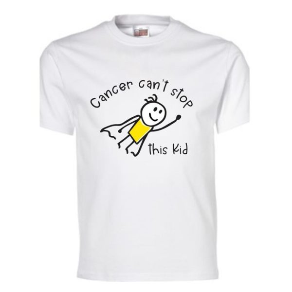 Cancer can`t Stop this Kid Kids T-Shirt © Arms of Mercy NPC