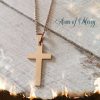Gold Stainless Steel CrossPendant on Chain © Arms of Mercy NPC