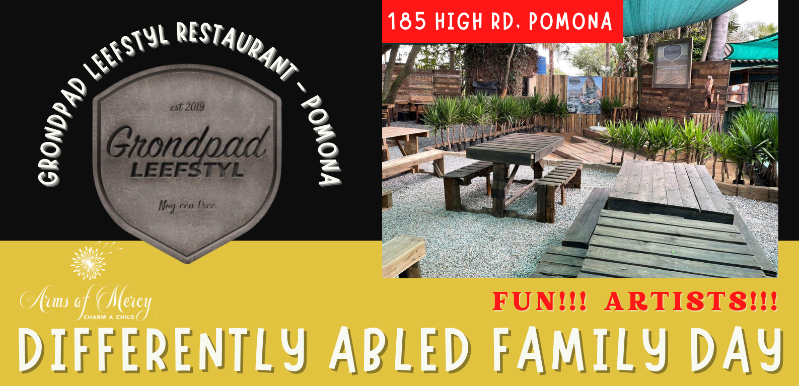 You are currently viewing 7 May: Differently Abled Family Day @ Grondpad Leefstyl Restaurant – Kempton Park