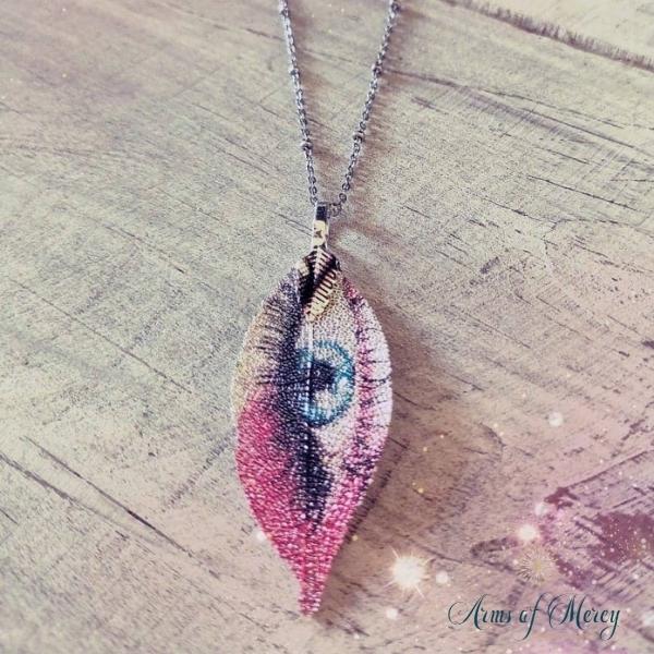 Eye Pendant on Chain in Stainless Steel