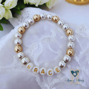 “Grace” Electroplated Bead Bracelet