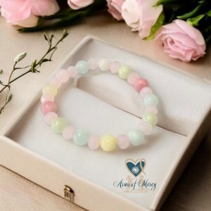 Jade & Pink Crystal Harmony Bracelet